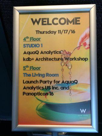 AquaQ US Launch Party Poster