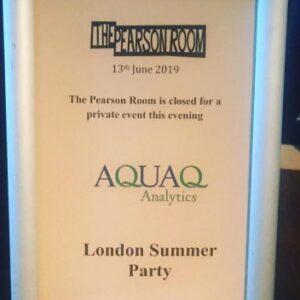 AquaQ London Summer Party