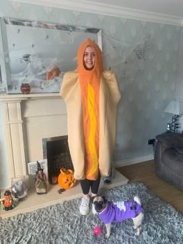 AquaQ Employee Halloween Hotdog Costume