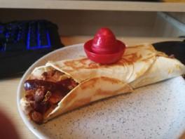 Food Challenge Fajita with Red Mexican Hat