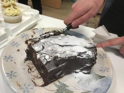 Chocolate cake at AquaQ Bake Off